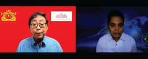 Union Minister Aung Myo Min with DVB
